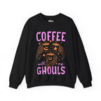 Coffee with My Ghouls Cute Halloween Ghost Coffee Design