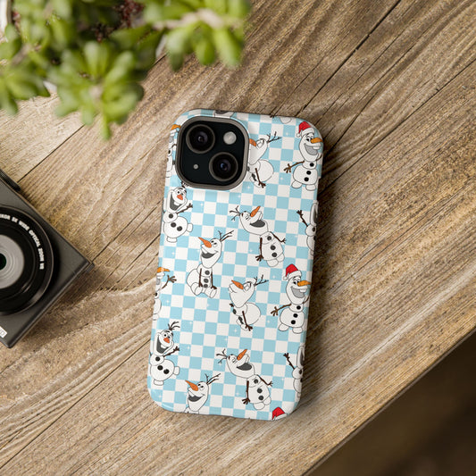 Christmas Checked Olaf Magsafe Phone case