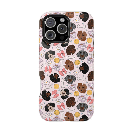 Pink Dachshund Magsafe Phone case