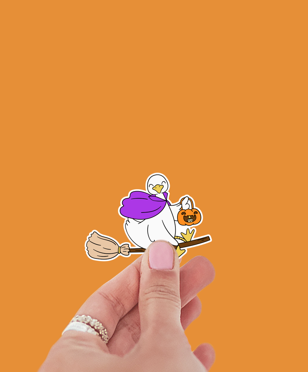 One Witchy Goose Sticker