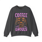 Coffee with My Ghouls Cute Halloween Ghost Coffee Design