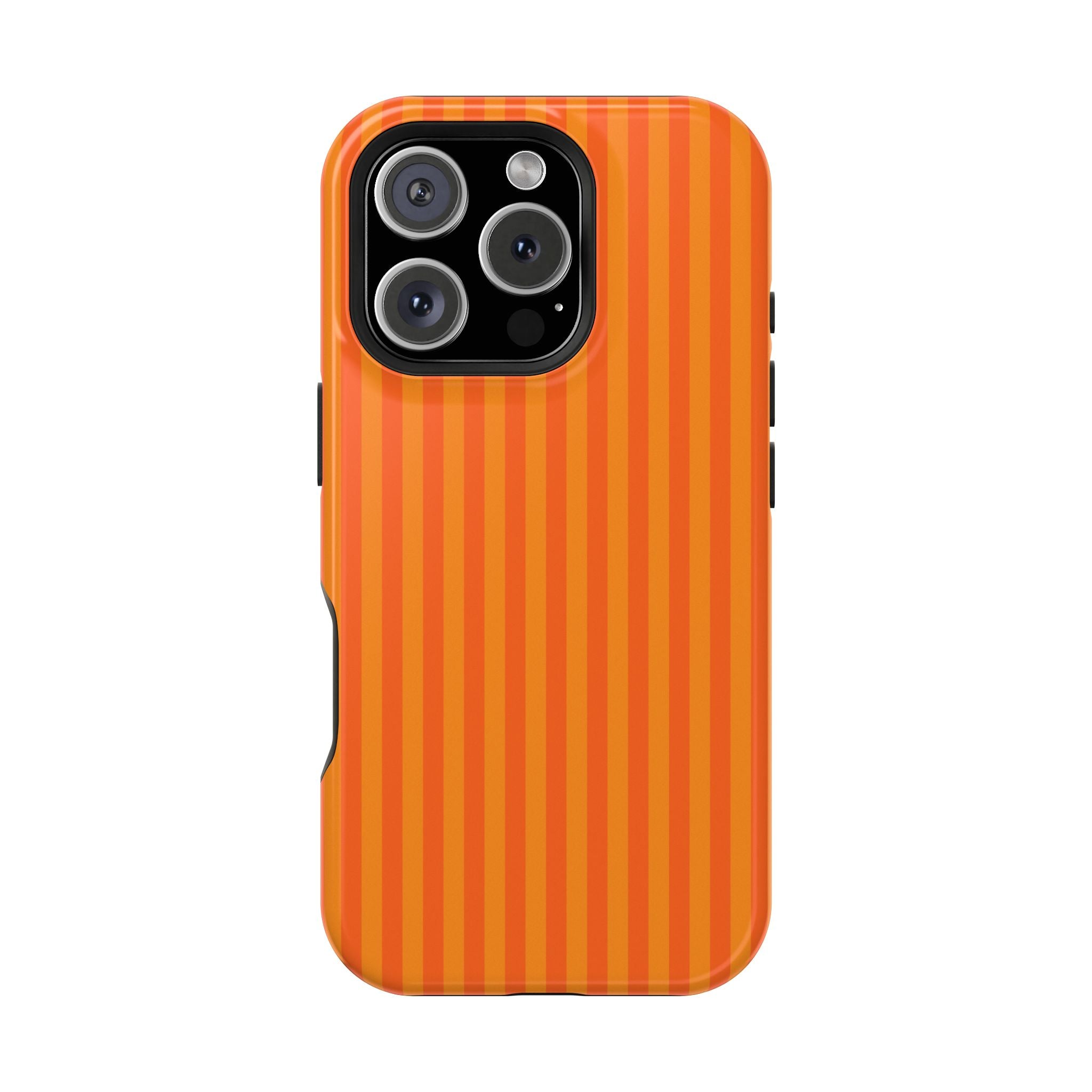 Orange Striped Magnetic Impact Phone Case