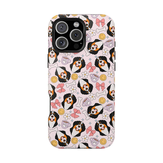 Pink Bernese Mountain Dog Magsafe Phone Case