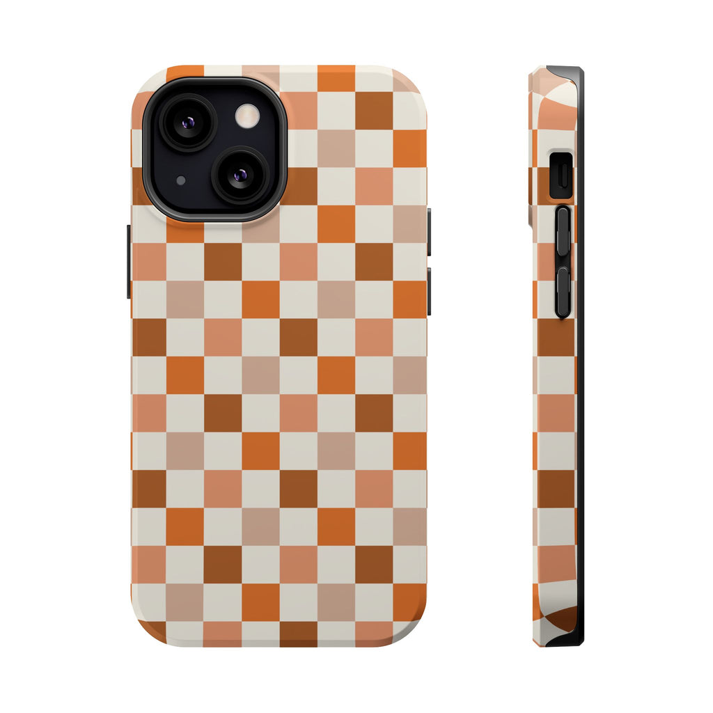 Retro Fall Checker MagSafe Impact Phone Case