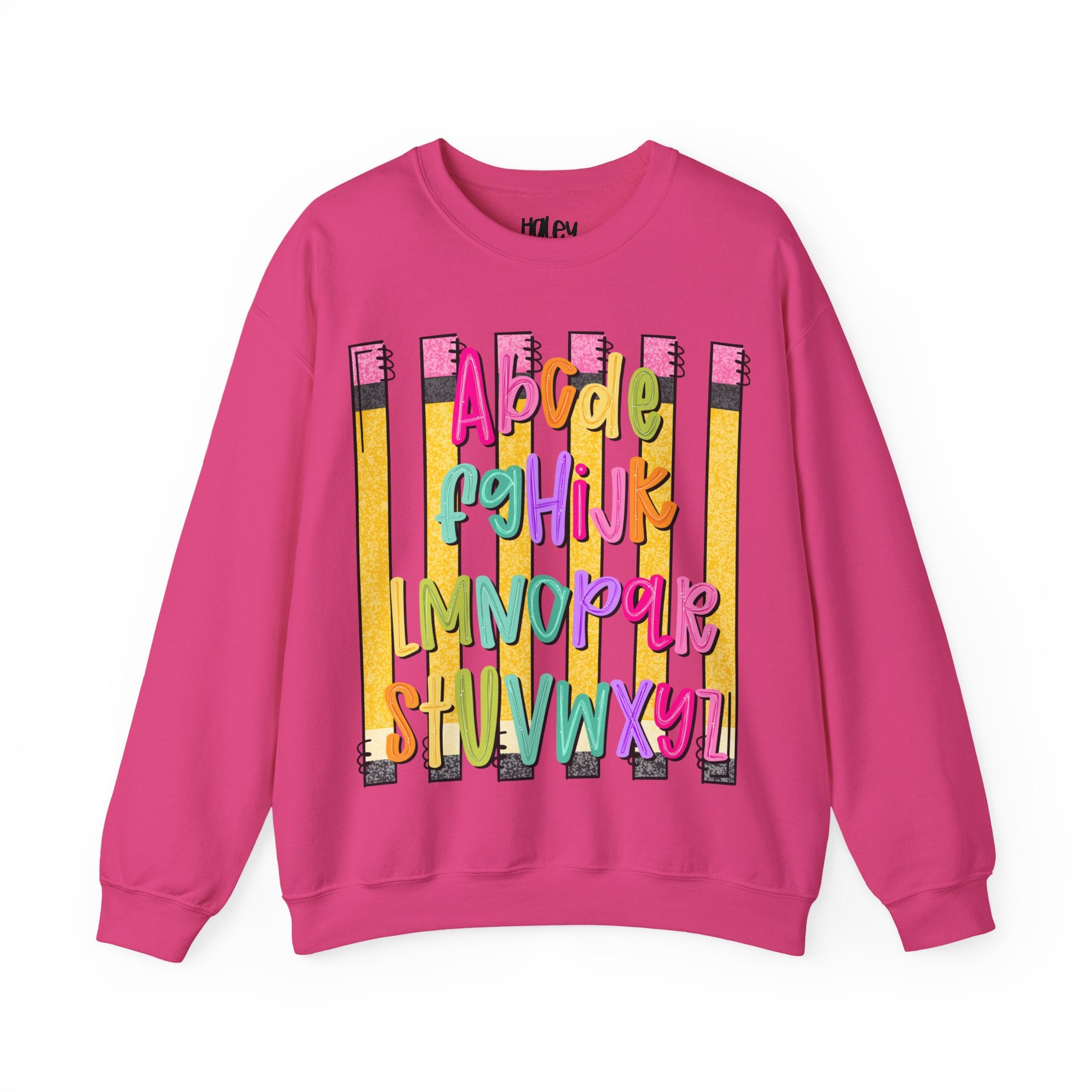 Alphabet Pencil Crewneck Sweatshirt
