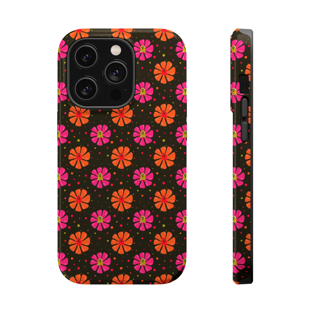 Ghost Retro Floral Magnetic Impact Phone Case