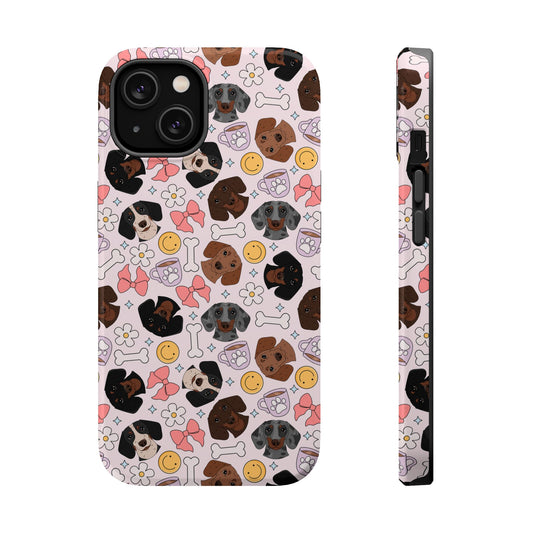 Pink Dachshund Magsafe Phone case