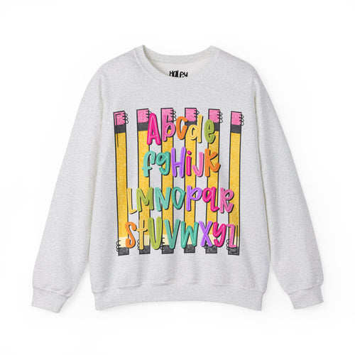 Alphabet Pencil Crewneck Sweatshirt
