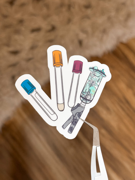 Western phlebotomist sticker