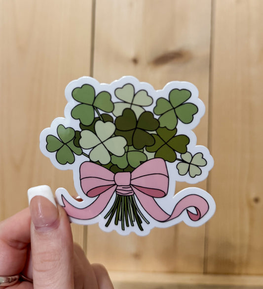 LUCKY GIRL FLOWER STICKER