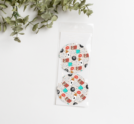 WESTERN VEGAS CAR COASTER SET