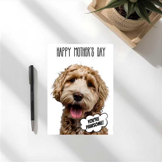 Mothers Day Card - Golden Doodle