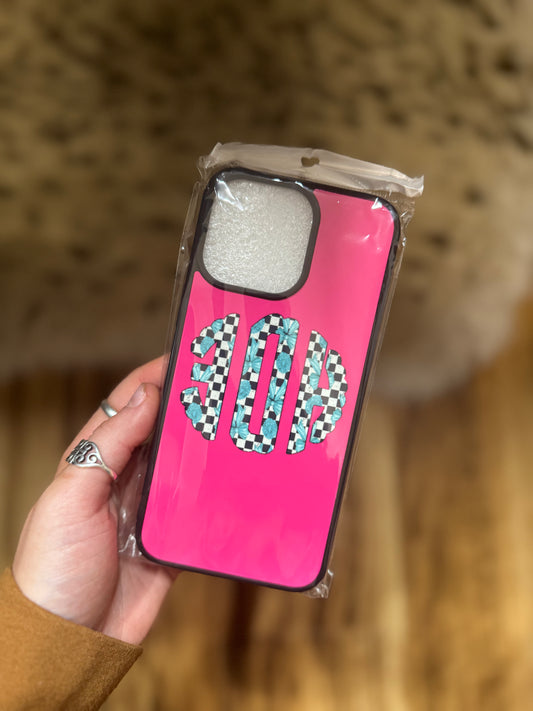 OOPS - HDE BACKWARDS WESTERN MONOGRAM PHONE CASE