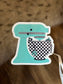 TURQUOISE WESTERN BAKER STICKER
