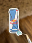 TURQUOISE REDBULL STICKER
