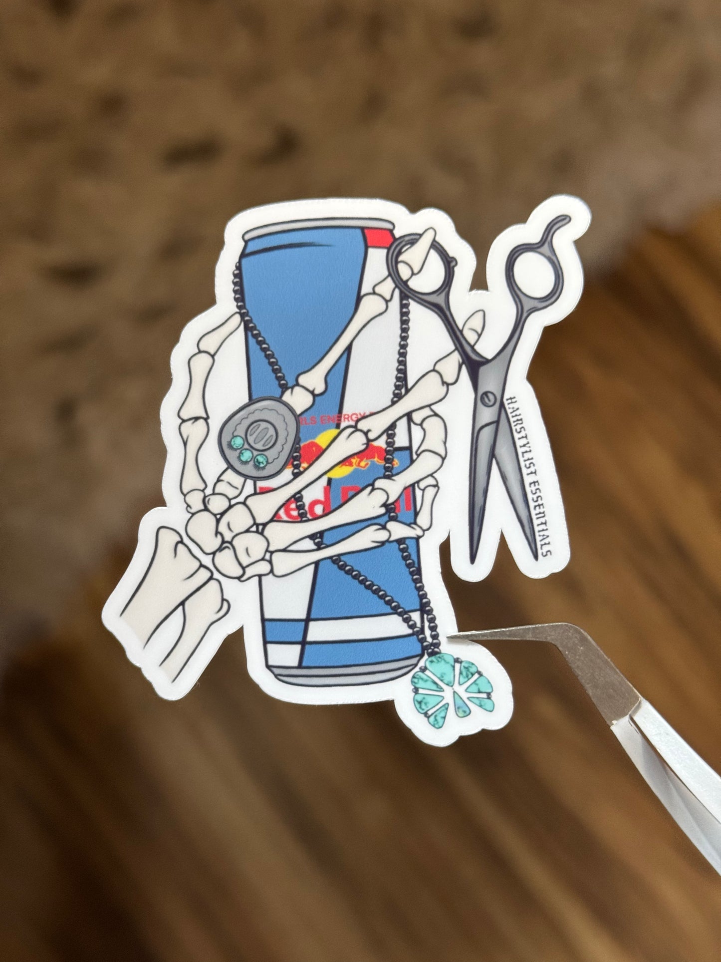 TURQUOISE + REDBULL HAIRSTYLISTS ESSENTIALS STICKER