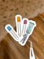TURQUOISE PHLEBOTOMY TECH STICKER