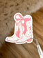 PINK BOOT STICKER