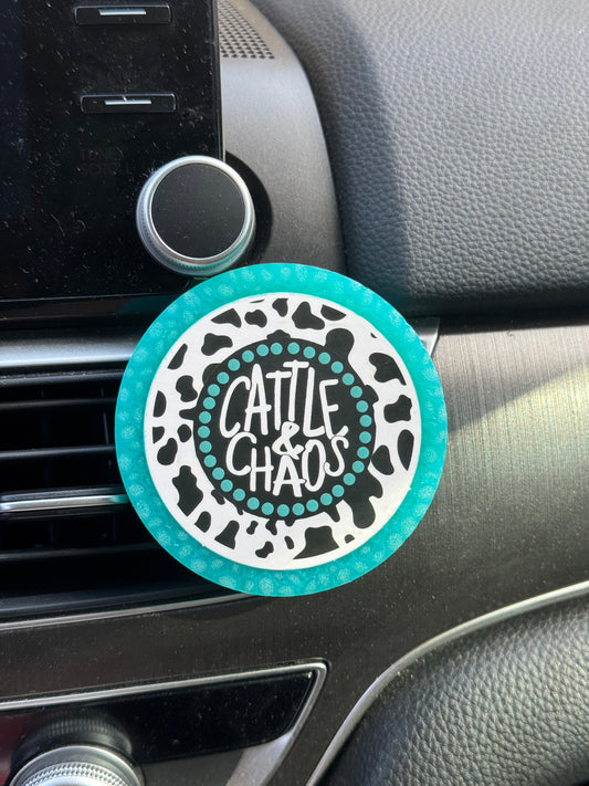 Cattle and Chaos Car Freshie
