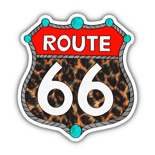 Western Route 66 sticker