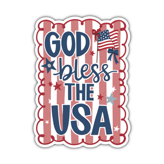 God bless the USA sticker