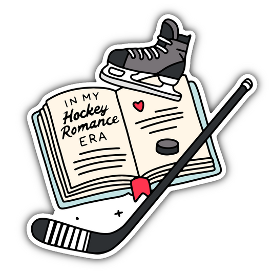 In my hockey romance era sticker