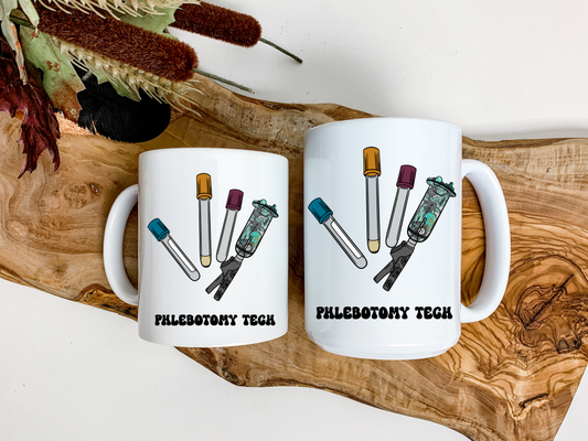 TURQUOISE PHLEBOTOMY TECH MUG