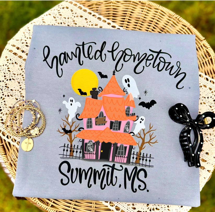 Haunted Hometown Customizable Tee