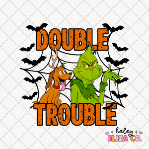 Halloween Double Trouble Green Man & Max PNG