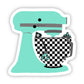 Turquoise Cowgirl Mixer Sticker