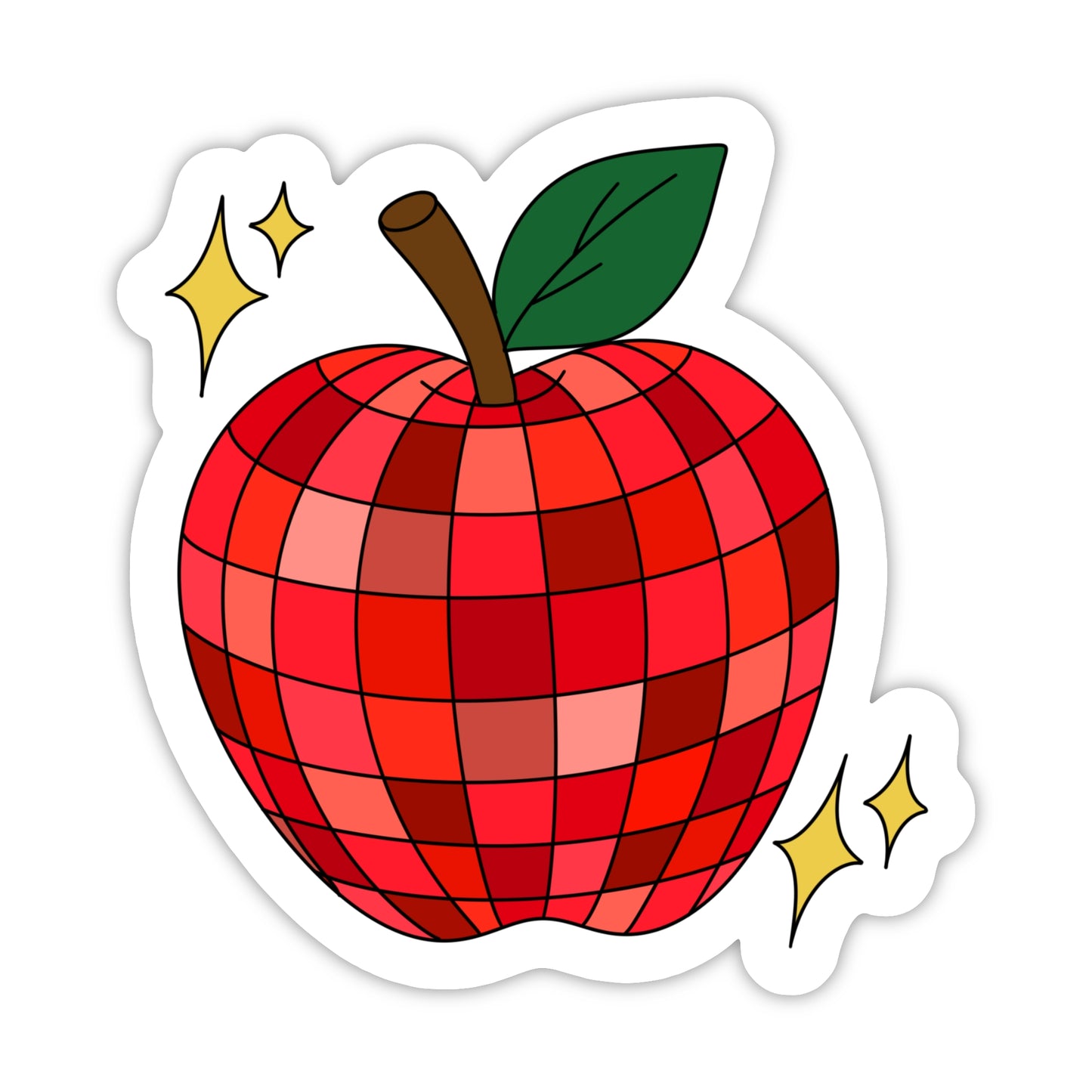 Groovy Apple Sticker