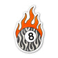 Blazing 8 Ball Sticker