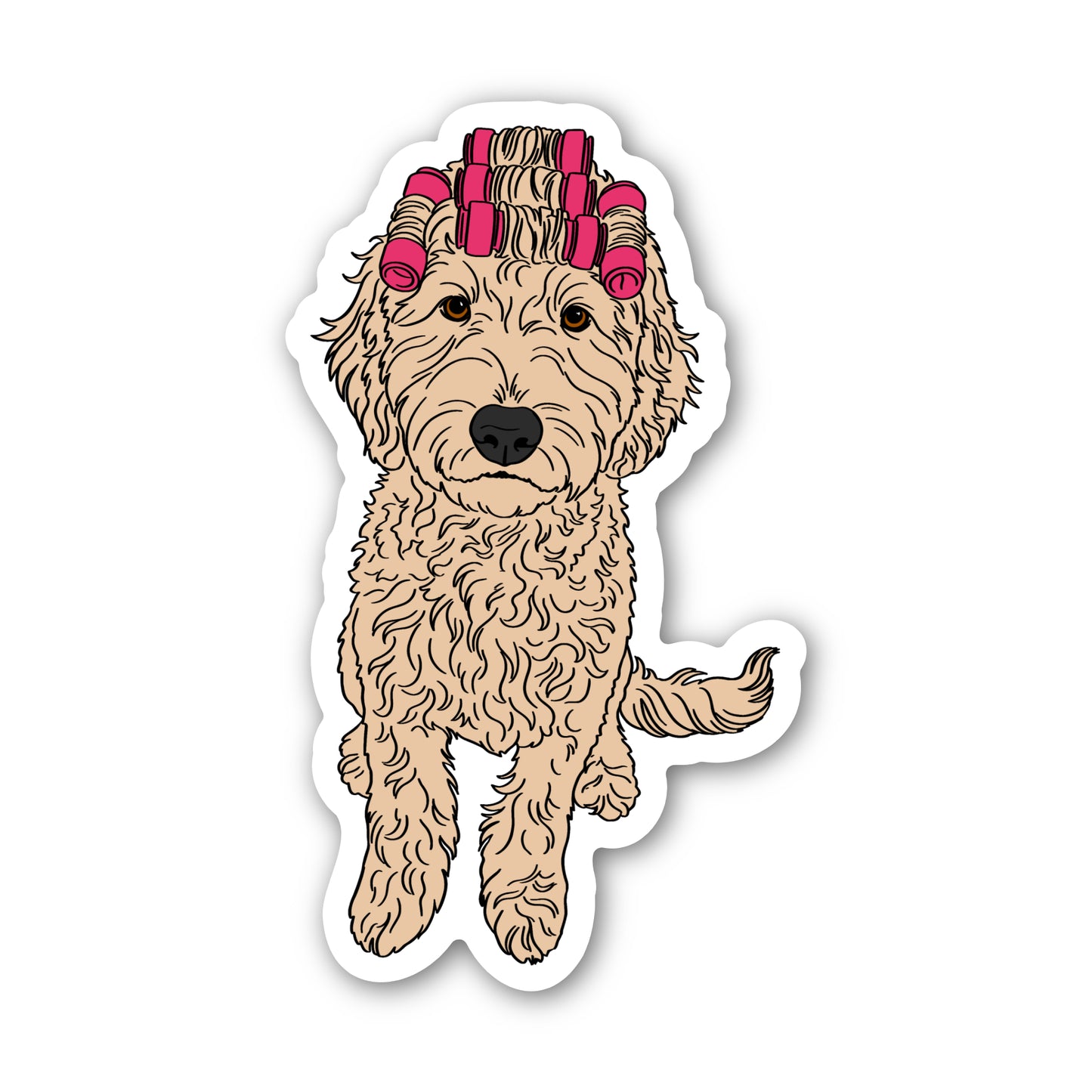 Roller Set Doodle Sticker