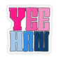 Yee Haw Colorblock Sticker
