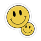 Double the Happy Smiley Sticker