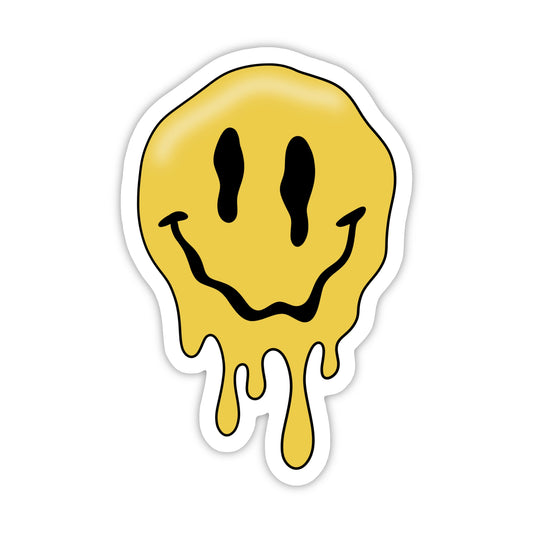 Melting Happy Face Sticker