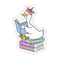 Booked & Busy Goose Sticker