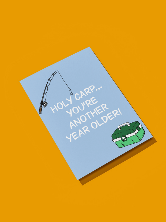 Holy Carp Birthday Card