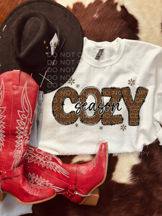 Cheetah Cozy Season PNG