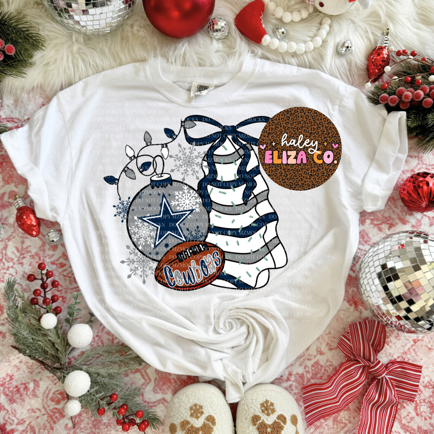 Christmas Trees Dallas Football Collage