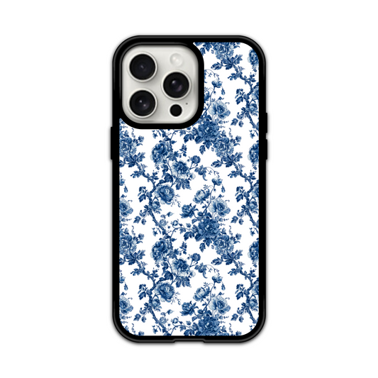 Blue Toile Phone Case for iPhone