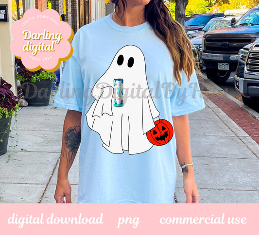 Halloween Alani Nu Blue Slush Ghost PNG , funny ghost crew, Halloween gifts, Alani Ghost PNG, Cute Ghost PNG, Halloween Alani Nu Ghost