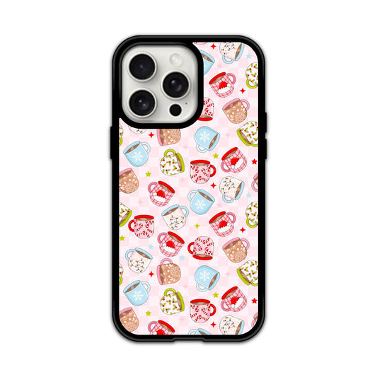 Checkered Christmas Mugs Phone Case